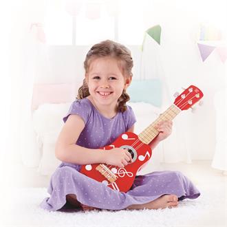 Дитяча гітара укулеле Hape, червоний (E0603)