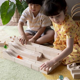 Дерев'яний конструктор-лабіринт для кульок Guidecraft Marble Run 40 ел. (G2060)