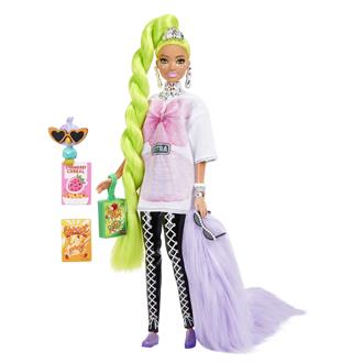 Лялька Barbie Extra з неоново-зеленим волоссям 29 см (HDJ44)