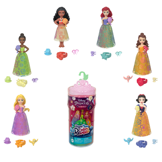 Набор-сюрприз Disney Princess Royal Color Reveal Солнечные и цветочные с мини-куклой принцессой (HRN63)