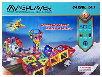 Магнитный конструктор MagPlayer 98 деталей (MPA-98)