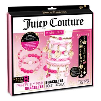 Набор для создания шарм-браслетов Make it Real Juicy Couture Розовый стиль 185 эл. (MR4413)