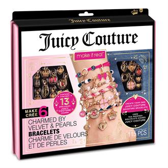 Набор для создания шарм-браслетов Make it Real Juicy Couture Бархат и жемчужины 115 эл. (MR4417)