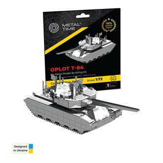 Коллекционная модель-конструктор Metal Time Oplot украинский танк T-84 Оплот (MT058)