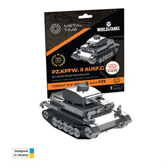 Коллекционная модель-конструктор Metal Time World of Tanks танк Pz.Kpfw. II Ausf. G (MT061)