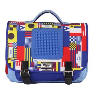Шкільний рюкзак Upixel O-Kid Геометрія синій (WY-U18-013M)