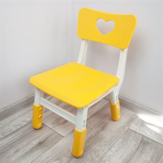Дитячий стілець Yucai 29,5х30х52 з регулюванням ніжок, жовтий (YCX-035-Yellow)