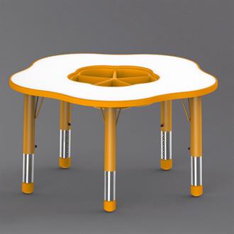 Дитячий стіл Yucai D89 з регулюванням висоти 40-60, помаранчевий (YCY-073-Orange)