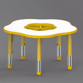 Дитячий стіл Yucai D89 з регулюванням висоти 40-60, жовтий (YCY-073-Yellow)