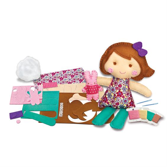 Набір для шиття іграшки 4M Лялька з кроликом (00-02765) - зображення 4