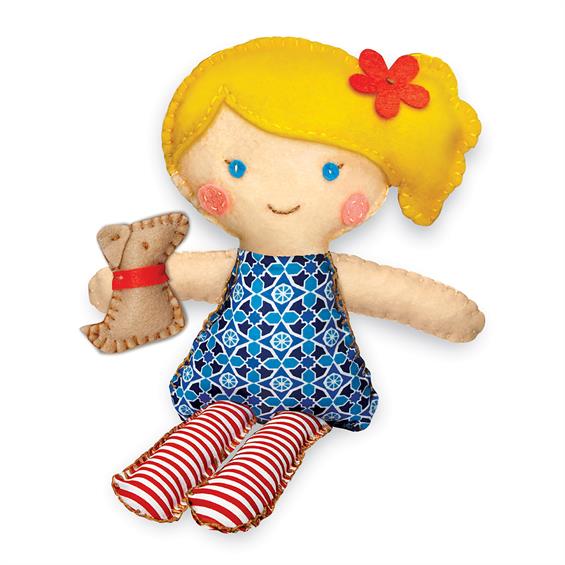 Набір для шиття іграшки 4M Лялька з цуценям (00-02767) - зображення 3