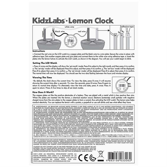 Набір для досліджень 4M Лимонний годинник (00-03306) - зображення 5