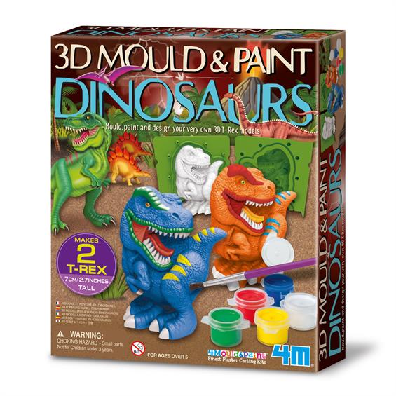 Набір для створення 3D-фігурок із гіпсу 4M Динозаври (00-04777) - зображення 7
