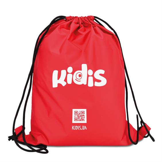 Рюкзак подарунковий Kidis 35 х 45 см, червоний (000007374) - зображення 1