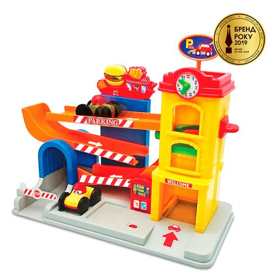 Іграшковий гараж-паркінг Kiddieland 2 машинки 3 рівня (055707) - зображення 3