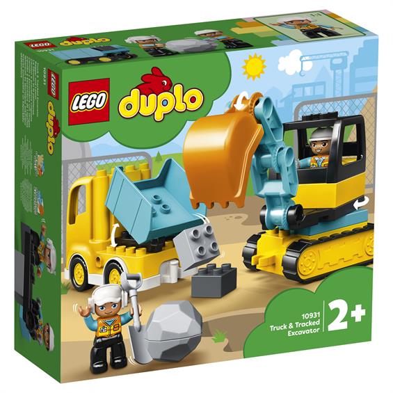 Конструктор LEGO® DUPLO® Вантажівка та гусеничний екскаватор 20 деталей (10931) - зображення 3
