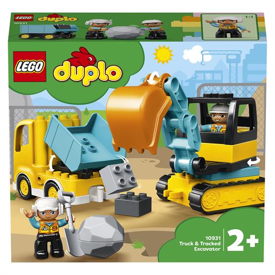 Конструктор LEGO® DUPLO® Вантажівка та гусеничний екскаватор 20 деталей (10931) - зображення 4