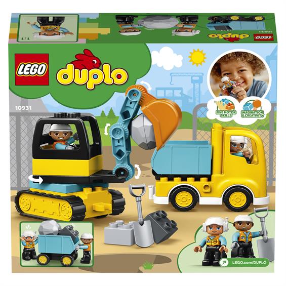 Конструктор LEGO® DUPLO® Вантажівка та гусеничний екскаватор 20 деталей (10931) - зображення 5