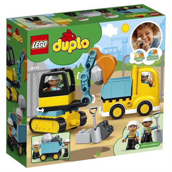 Конструктор LEGO® DUPLO® Вантажівка та гусеничний екскаватор 20 деталей (10931) - зображення 6