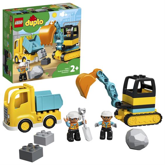 Конструктор LEGO® DUPLO® Вантажівка та гусеничний екскаватор 20 деталей (10931) - зображення 7