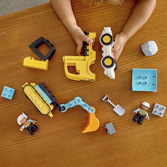 Конструктор LEGO® DUPLO® Вантажівка та гусеничний екскаватор 20 деталей (10931) - зображення 8