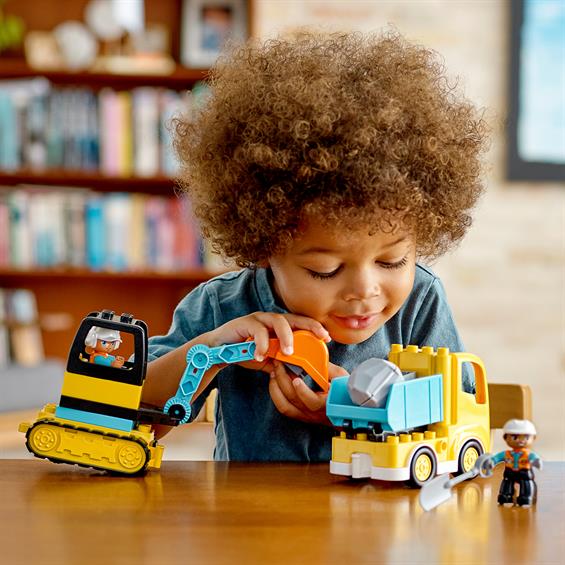 Конструктор LEGO® DUPLO® Вантажівка та гусеничний екскаватор 20 деталей (10931) - зображення 1