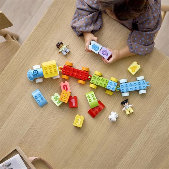 Конструктор LEGO® DUPLO® Creative Play Потяг із цифрами – Вчимося рахувати 23 деталі (10954) - зображення 3