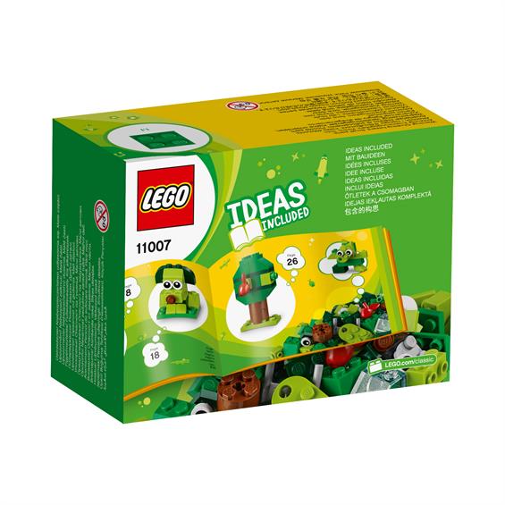 Конструктор LEGO® Classic Зелені кубики для творчості 60 деталей (11007) - зображення 3