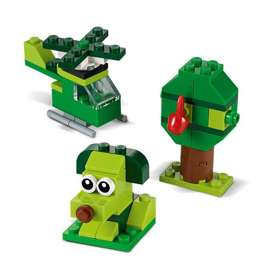 Конструктор LEGO® Classic Зелені кубики для творчості 60 деталей (11007) - зображення 4