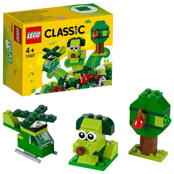 Конструктор LEGO® Classic Зелені кубики для творчості 60 деталей (11007) - зображення 5
