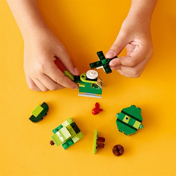 Конструктор LEGO® Classic Зелені кубики для творчості 60 деталей (11007) - зображення 7