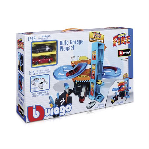 Іграшковий паркінг Bburago 3 рівня, 2 машинки 1:43 (18-30361) - зображення 4