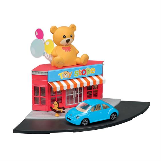 Ігровий набір Bburago City Магазин іграшок з автомобілем 1:43 (18-31510) - зображення 1