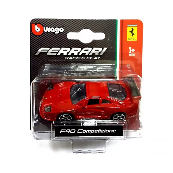 Автомодель Bburago Ferrari F40 Competizione red 1:64 (18-56000-F40-red) - зображення 1