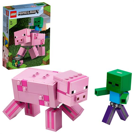 Конструктор LEGO® Minecraft™ Свиня і малюк-зомбі 159 деталей (21157) - зображення 5