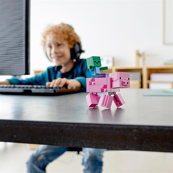 Конструктор LEGO® Minecraft™ Свиня і малюк-зомбі 159 деталей (21157) - зображення 8