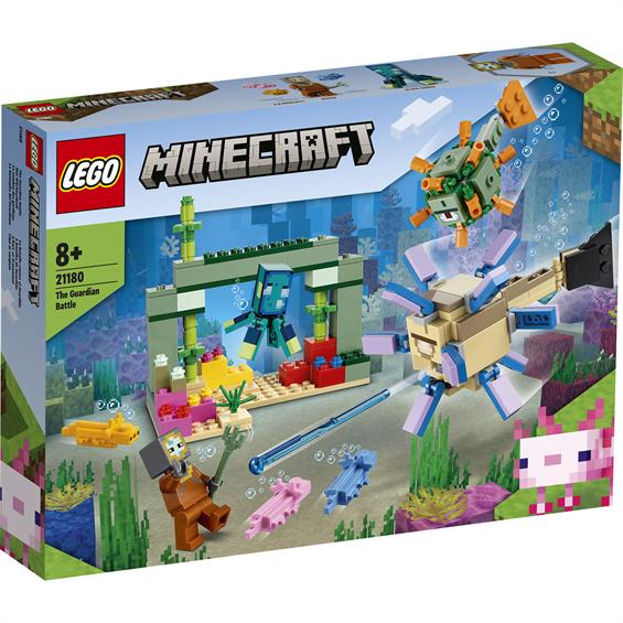 Конструктор LEGO® Minecraft™ Битва зі стражем 255 деталей (21180) - зображення 6