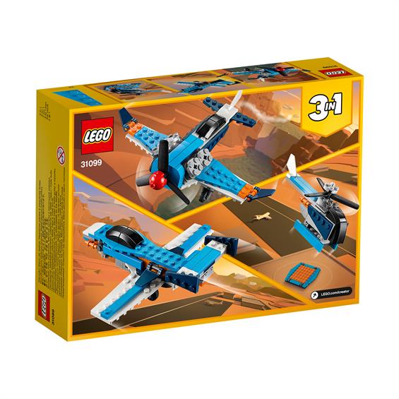 Конструктор LEGO® Creator Гвинтовий літак 128 деталей (31099) - зображення 3