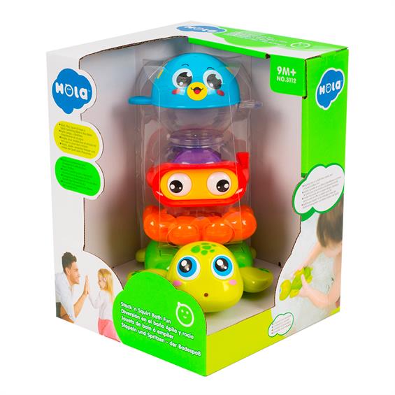 Набір іграшок для ванної Hola Toys Веселе купання 3 шт. (3112) - зображення 4