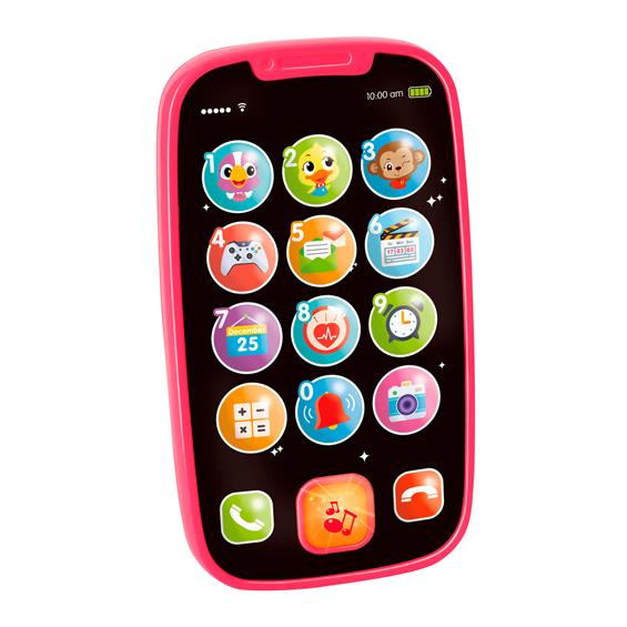 Музична іграшка Hola Toys Мій перший смартфон, рожевий (3127-pink) - зображення 1