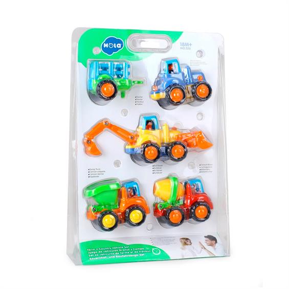 Набір іграшкових машинок Hola Toys Фермерська техніка, 4 шт. (326) - зображення 4