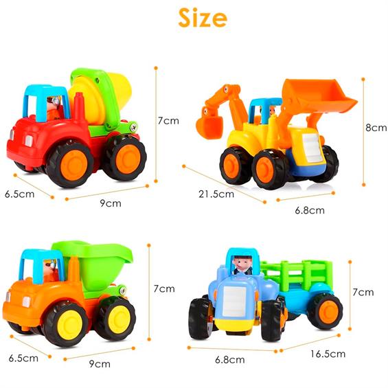 Набір іграшкових машинок Hola Toys Фермерська техніка, 4 шт. (326) - зображення 5