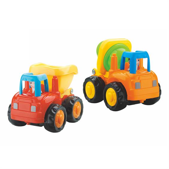 Набір іграшкових машинок Hola Toys Самоскид і бетономішалка, 6 шт. (326CD-6) - зображення 3