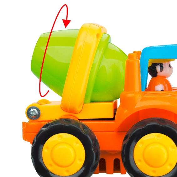 Набір іграшкових машинок Hola Toys Самоскид і бетономішалка, 6 шт. (326CD-6) - зображення 4