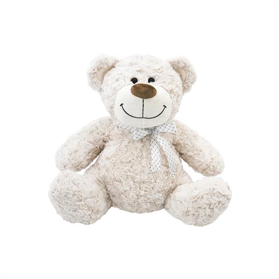 М'яка іграшка Grand Ведмедик білий з бантом 35 см (3303GMТ) - зображення 1