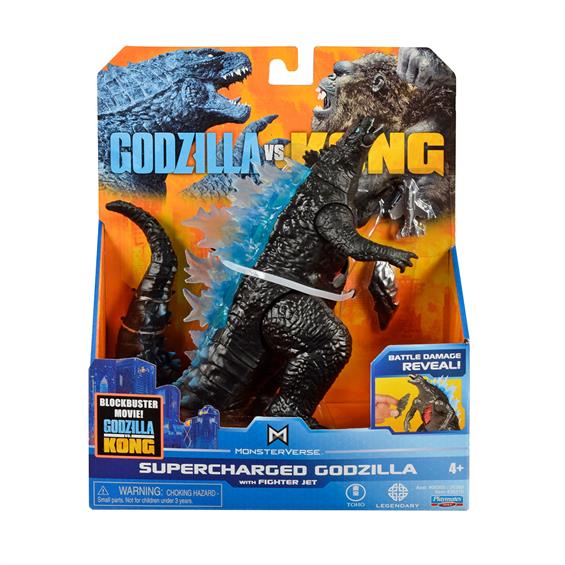 Фігурка Godzilla vs. Kong Годзила з суперенергією та винищувачем 15 см (35310) - зображення 1