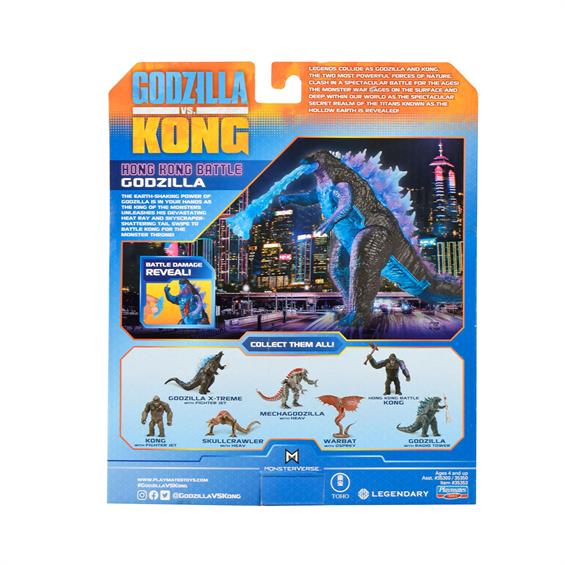 Фігурка Godzilla vs. Kong Годзила з бойовими ранами та променем 15 см (35353) - зображення 1