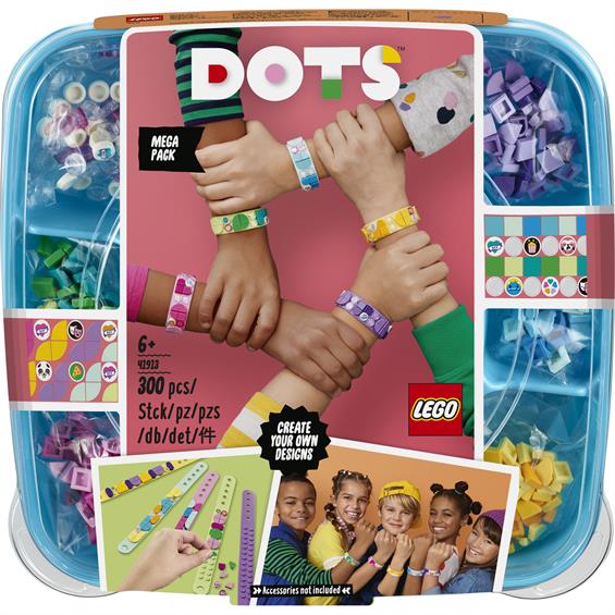 Набір конструкторів-браслетів LEGO® DOTS Дружба 300 деталей, 5 прикрас (41913) - зображення 5