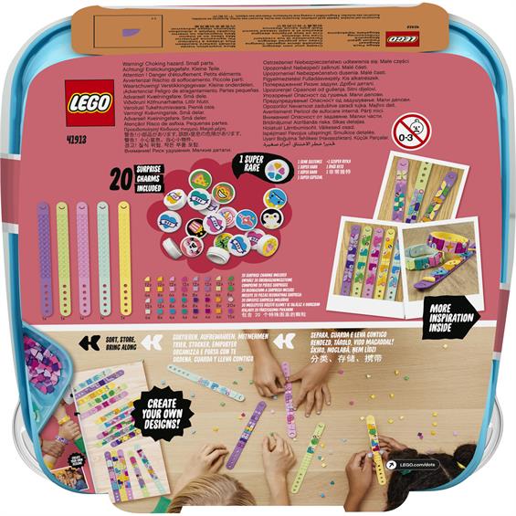 Набір конструкторів-браслетів LEGO® DOTS Дружба 300 деталей, 5 прикрас (41913) - зображення 7