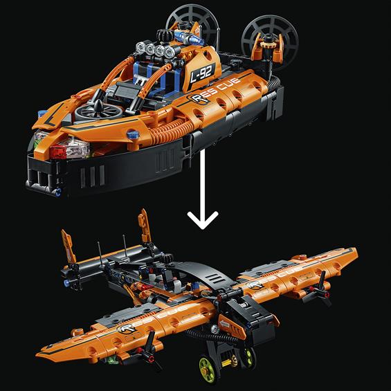 Конструктор LEGO® Technic Рятувальний апарат на повітряній подушці 457 деталей (42120) - зображення 2